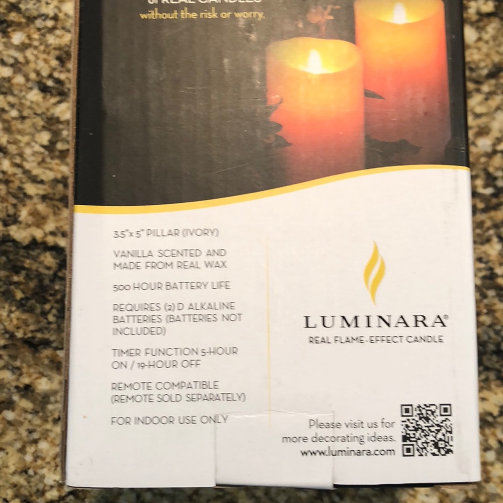 Luminara 5 inch Ivory Candle NWOT - Picture 5 of 5